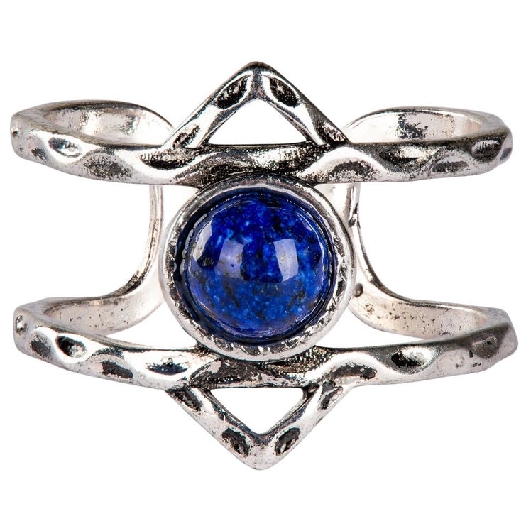 Triple Moon Triangle Rings