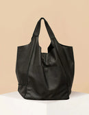 Leather Leni Bag - Pebble Black