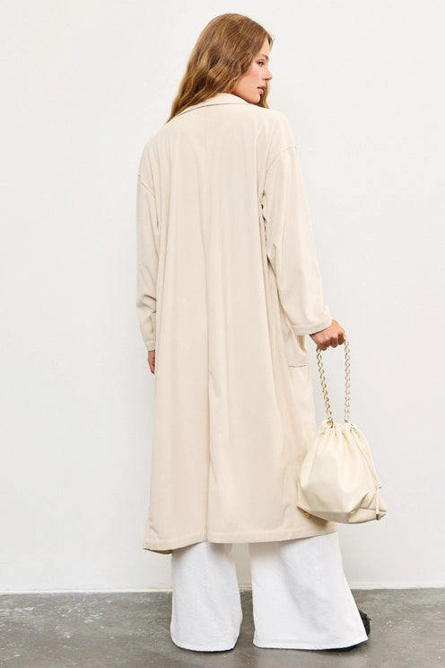 Ivory long cardigan