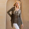 Stonewashed Rayon Top- Gravel
