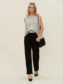 Maria Double Layered Vest- Heather Grey