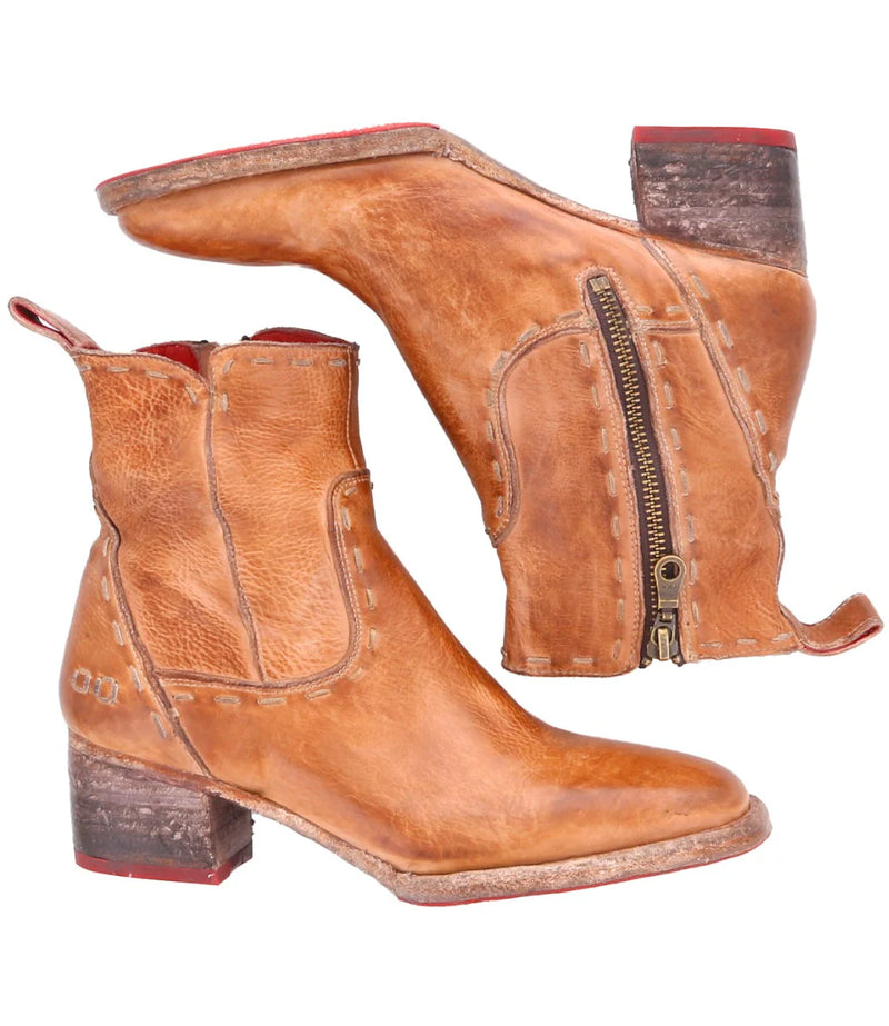 Merryli Ankle Bootie - Tan Rustic