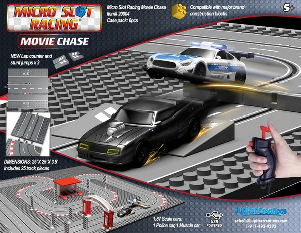 Micro Slot Racing Movie Chase