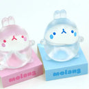 Molang Clear Mochi Squishy Figure Fidget Toy