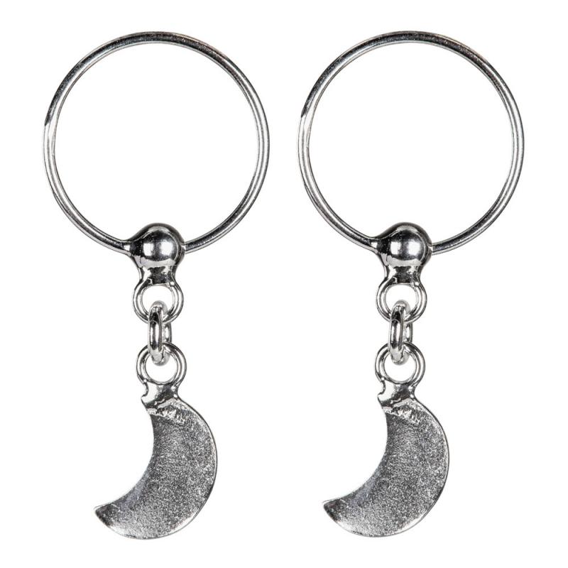 Sterling Silver Moon Earring Cuffs