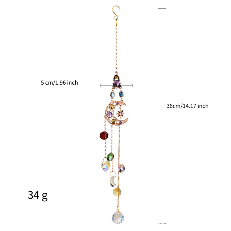Moon Love Art Deco Suncatcher