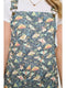 Moth Floral Print Corduroy Dress