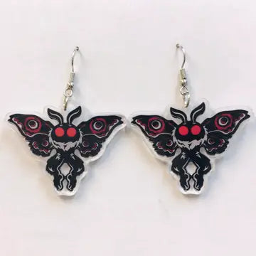 Mothman Cryptid Creature Earring