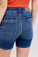 Judy Blue - High Waisted Bermuda's with Back Flap Pocket