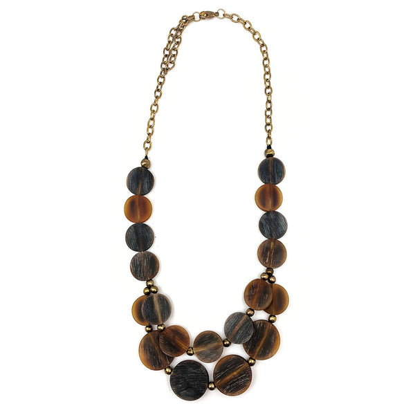 Omala Autumn Neutrals Collection Necklace – Discs Necklace