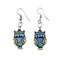 WOOD OWL EARRINGS