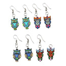 WOOD OWL EARRINGS