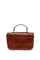 Wilma Faux Croc Mini Flap Top Handle Crossbody