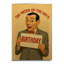 Word Of The Day - Birthday Card
