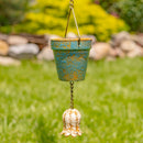 Hand Painted Porcelain Bucket Rain Chain