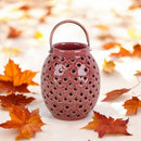 Tatyana Hand-Painted Ceramic Candleholder