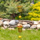 Hand Painted Porcelain Bucket Rain Chain