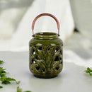 Tatyana Hand-Painted Ceramic Candleholder
