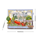 Rowood Red Boats Wall Art 3D Wooden Puzzle TH004
