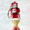 Red Panda Family Key Charm
