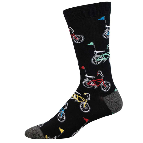 Retro Bikes Socks- Black