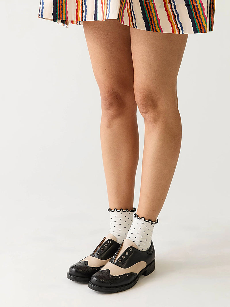 Peabody- Black/Cream