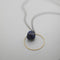 Rough Cut Semi-Precious Stones Brass Necklace