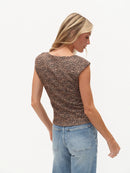 Cheetah Square Neck Top - Roxie