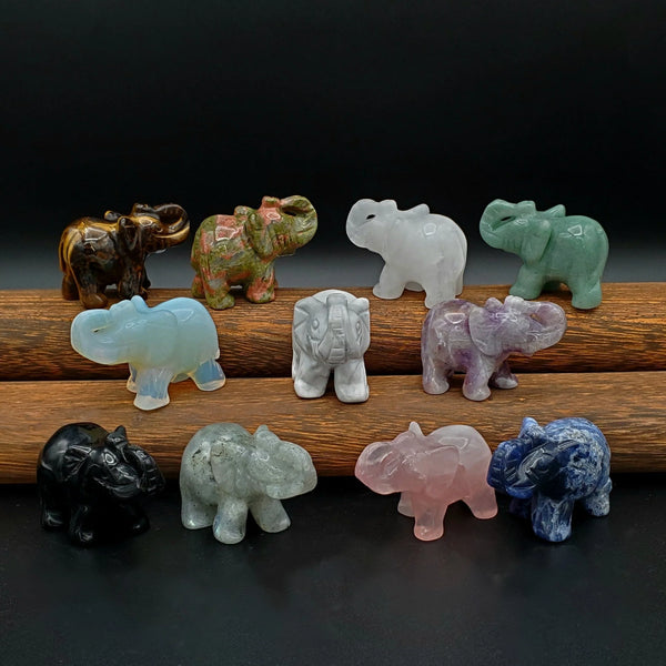 1 inch Gemstone Elephant