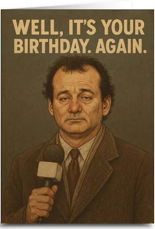 WELL IT'S YOUR BIRTHDAY. AGAIN. Greeting Card