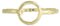 Circle of Trust Gold Hammered Cuff Bracelet