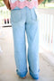 TC-High-Rise- Ankle Wide-Cuffed Jeans