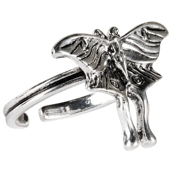 Adjustable Small Moth Ring