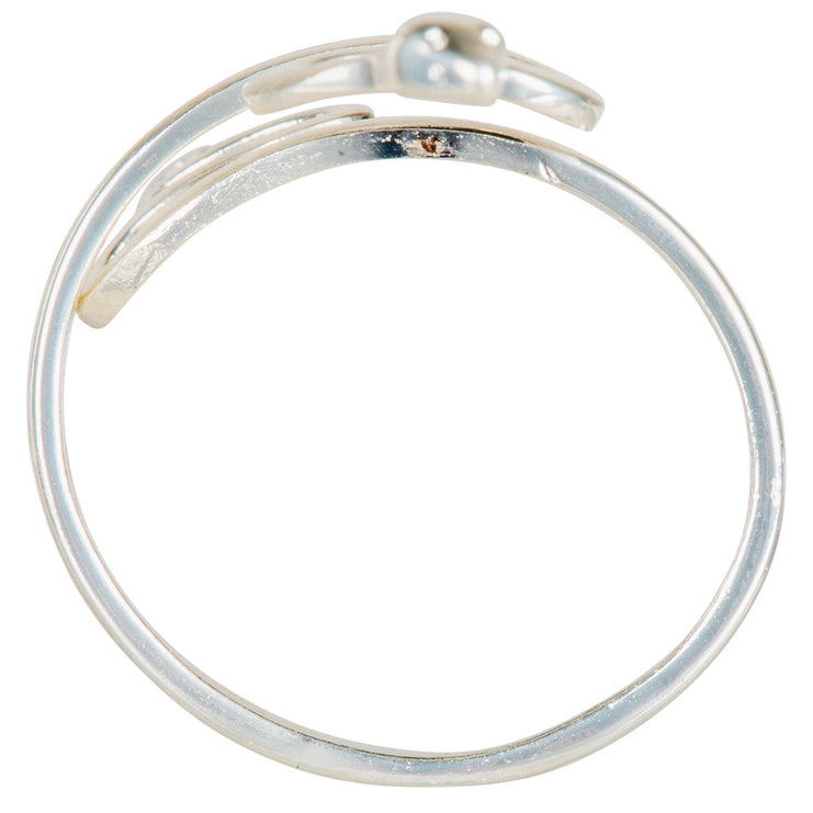 Silver Snake Adjustable Ring