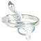 Silver Snake Adjustable Ring