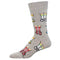 Men's Socks with Sandals - Light Gray Heather