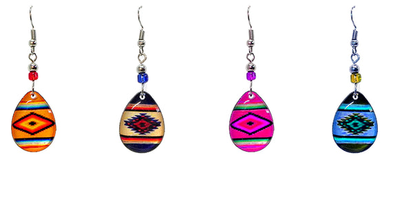 SOUTHWEST STYLE ACRYLIC EARRINGS