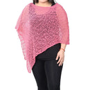 Popcorn Knit Poncho- Army Green