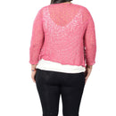 Popcorn Knit Shrug - Terra Cotta