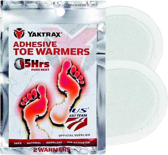 Yaktrax Adhesive Toe Warmers