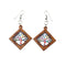 WOOD LG EARRINGS
