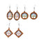 WOOD LG EARRINGS