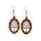 WOOD LG EARRINGS