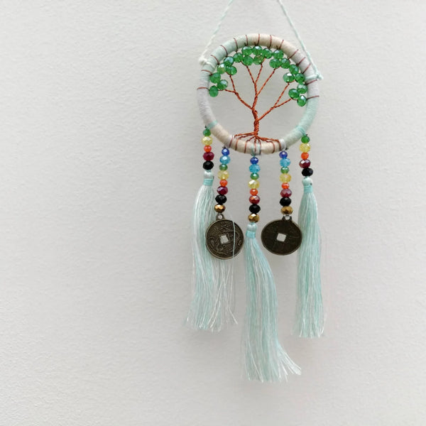Copper Wire Tree of Life Dream Catcher