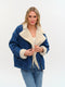 Williston Oversized Faux Fur Denim Jacket