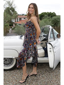 Burnout Velvet Midi Dress