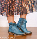 Carlitos Cowboy Ankle Boot- Inidgo