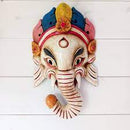 Hand Crafted Wooden Mask of Lord Ganesh