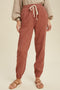 Drawstring Corduroy Joggers