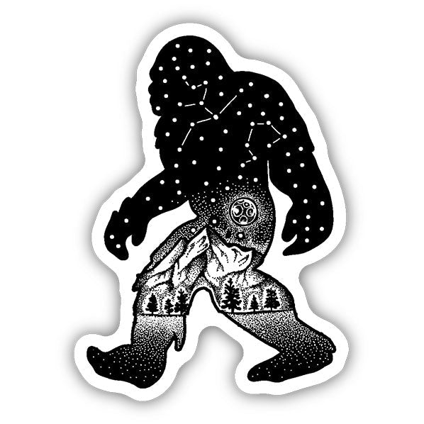 Sasquatch Constellation Sticker